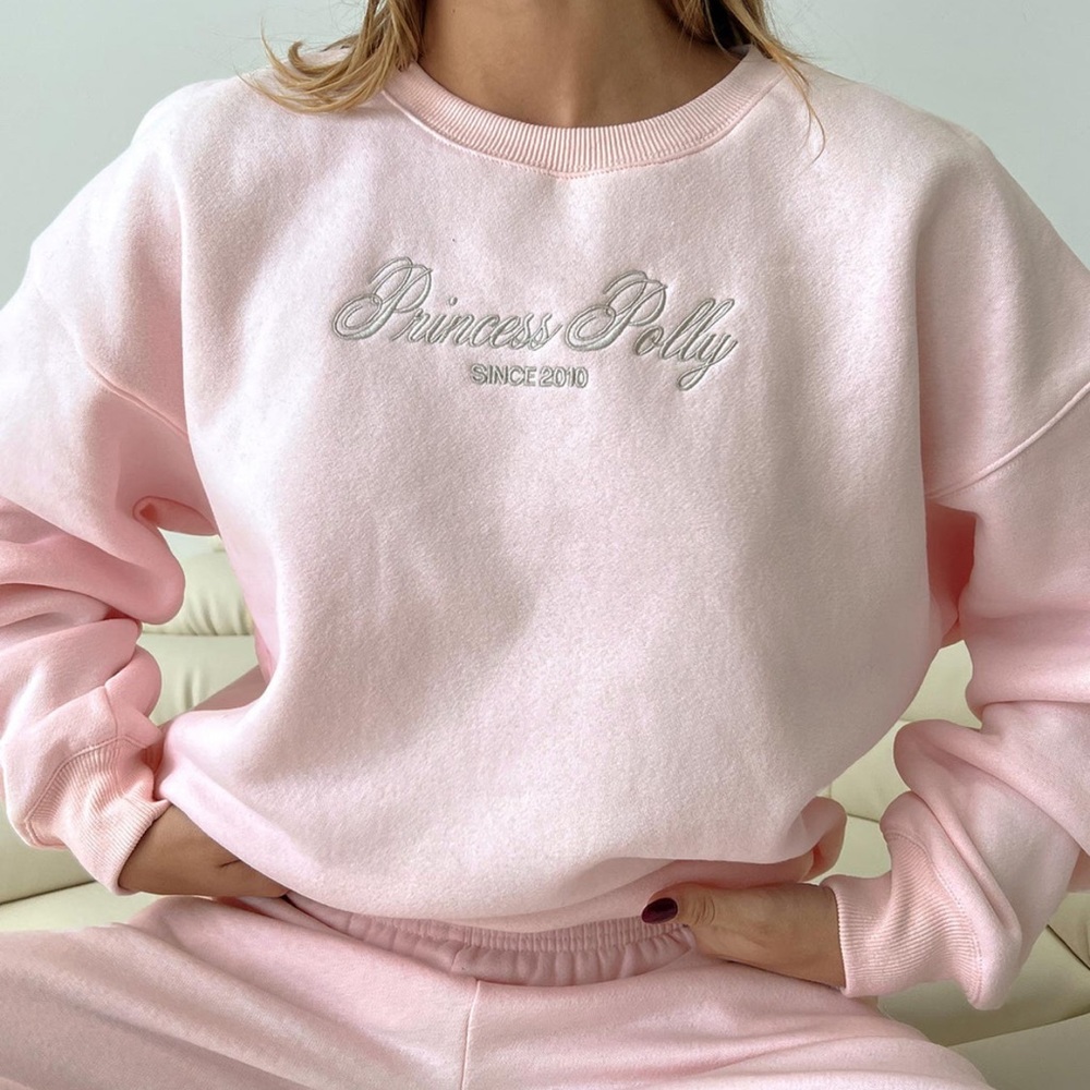 Princess Polly Baby Pink Sweatshirt
